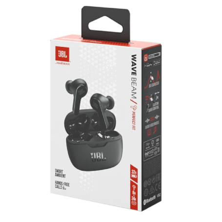 Bluetooth Earphones JBL Wave Beam TWS Black - JBLWBEAM