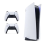Achetez la Console Sony PlayStation 5 Slim Edition Standard Blanc 1 To - 4K/8K HDR avec 2 Manettes Dualsense