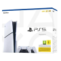 Achetez la Console Sony PlayStation 5 Slim Edition Standard Blanc 1 To - 4K/8K HDR avec 2 Manettes Dualsense