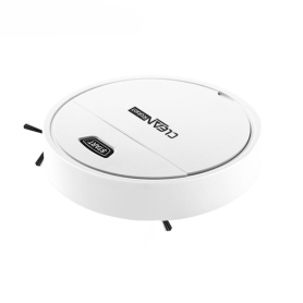 Mini Aspirateur Robot Automatique Intelligent Sans Fil 3 en 1 S17 Blanc