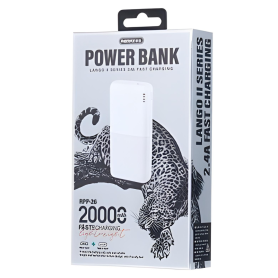 Buy REMAX RPP-26 Power Bank 20000mAh White Fast Charging Portable Battery