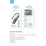 HUB Type-C 5 in 1 DEVIA USB 3.0 x3 Card Reader PD 3.0 Fast Charge Adapter - Updated Version