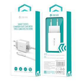 Kit Chargeur USB 12W avec Câble Type-C - Devia Smart Series | Performance et Efficacité