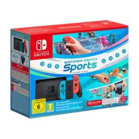 Console Switch 1.1 Nintendo Neon Bleu / Neon Rouge + Switch Sport + Fascia + 3 Mesi