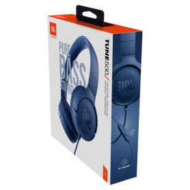 Casque Filaire JBL Tune T500 Bleu - Son Puissant et Confort Optimal