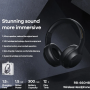 Remax RB-660HB Wireless Bluetooth Stereo Headphones Black - High-Quality Sound & Comfort