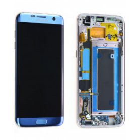 Ecran Samsung Galaxy S7 Edge bleu Vitre tactile et LCD assemblés G935F