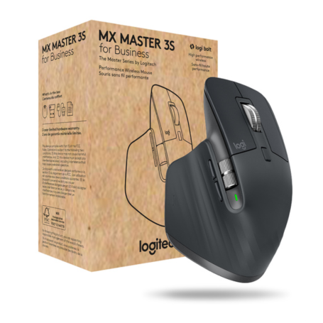 Souris Pour Business Droitier RF Sans Fil + Bluetooth Laser 8000 DPi Logitech MX Master 3S - Noir