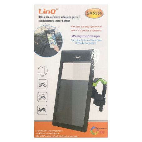 Support de Téléphone Pour Moto Scooter Universel Etanche avec Rotation à 360° 6.5 LinQ BK5556