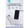 Power Bank 10000mAh 22.5W with 4 Cables USB Lightning Micro USB-C - DEVIA EP113 Black