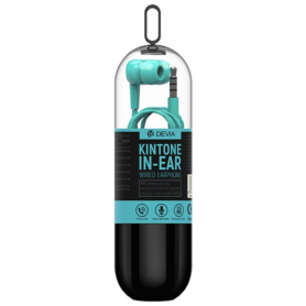 Écouteurs Filaires Devia Kintone V2 EM018 Bleu avec Télécommande et Micro Jack 3.5mm - Qualité Sonore Exceptionnelle pour votre