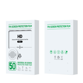 "Protégez votre écran avec le Film Protection Hydrogel TPU Soft HD - 50pcs pour une clarté maximale et une protection durable"