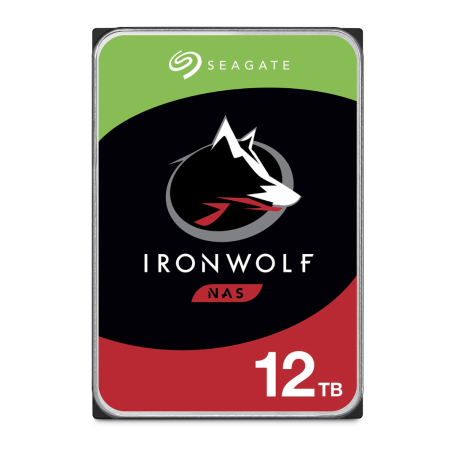 Disque Dur Seagate IronWolf 12 To - Haute Performance 7200RPM 3.5" SATA pour NAS