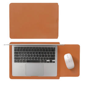 Sac Ordinateur HUASHENG en Cuir Marron - Pour Portables 13 à 14 Pouces