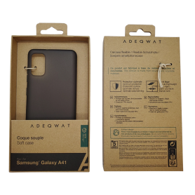 ADEQWAT Case for Samsung A41 Eco Design Black