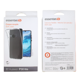 ESSENTIELB Transparent Soft Case for Huawei P30 Lite/XL