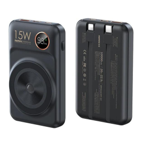 REMAX RPP-527 10000mAh Lightning/Type-C Power Bank Black | Fast Charging Portable Charger