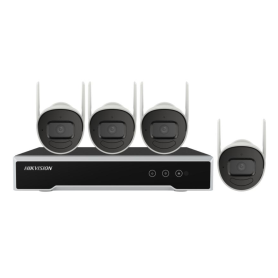 Caméra de surveillance HIKVISION Lot de 4 1 To HDD NK42W0H-1TWD Système de sécurité avancé