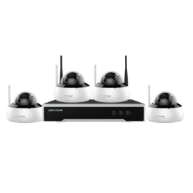 Caméra de Surveillance HIKVISION - Lot de 4 - Disque Dur 1 To - Modèle NK42W1H-1T(WD)(B) - Sécurité Avancée pour Votre Domicile