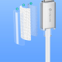 Cable Type C / Type C Nylon Braided Double Layer 3A 60W 1.5 M Devia - White