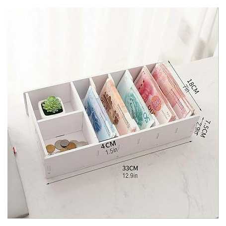 Boîte de Rangement d'Argent de Bureau - Sécurité et Organisation Maximales