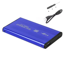 Boîtier Disque Dur Externe USB 3.0 2.5" HDD - Bleu | Protection et Vitesse Optimales