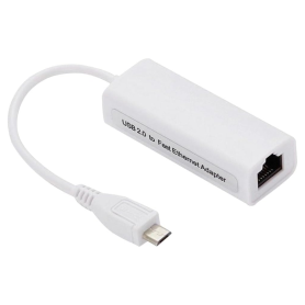 Adaptateur USB 3.0 vers RJ45 Ethernet Gigabit 10/100/1000Mbps Blanc - Connectivité Rapide et Fiable