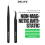Antistatic Straight Tweezers Black - RELIFE RL-ESD-11 Precision Tool for Electronics and Crafts