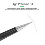 Antistatic Straight Tweezers Black - RELIFE RL-ESD-11 Precision Tool for Electronics and Crafts