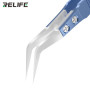 RELIFE RT-15E Precision Curved Tweezers Ceramic & Titanium Alloy for Expert Craftsmanship