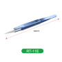 RELIFE RT-15E Precision Curved Tweezers Ceramic & Titanium Alloy for Expert Craftsmanship