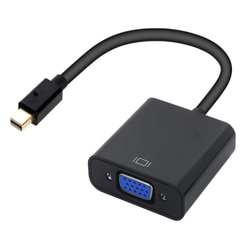 Adaptateur Mini DisplayPort vers VGA - 25cm - Noir | Connectivité et Performance Optimales