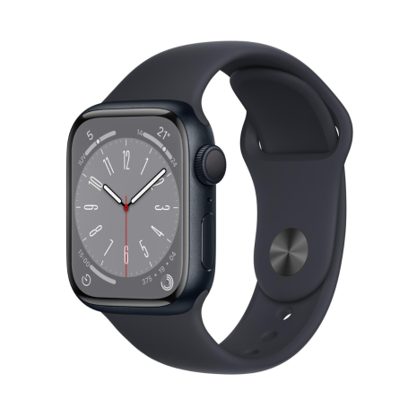 Montre Connectée Apple Watch Series 9 GPS 41mm Minuit Aluminium Bracelet Sport S/M Noir - Comme Neuf - Avec Boîte et Chargeur