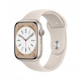 Montre Connectée Apple Watch Séries 8 GPS 45mm -Star - Neuf