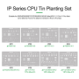 Buy RELIFE RL-044 IP CPU Stencil Set of 8 for iPhone High-Precision Steel Templates