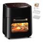 15L Electric Air Fryer 3-Level Grill 1400W Black - Healthier Cooking Solution Online