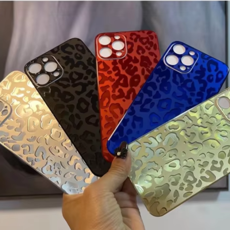 Film de Protection Arrière en Verre avec Motif Léopard pour iPhone