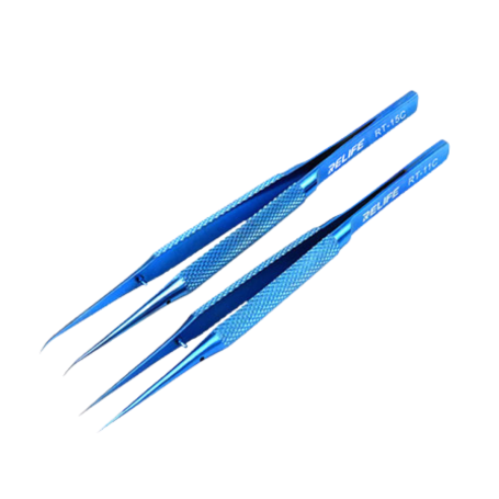 Buy RELIFE RT-15C Ultra-Precision Titanium Alloy Tip Tweezers - Ultimate Precision Tool for Electronics Repair