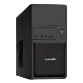 MicroATX MIP Smart Enclosure with 480W Power Supply USB3 & USB2 Ports Matte Black for Custom PCs