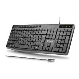 Clavier Filaire SPECTRA Français AZERTY - Ultra-Mince Silencieux USB - Idéal pour Bureaux et Jeux