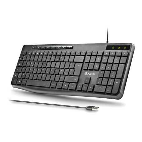 Clavier Filaire SPECTRA Français AZERTY - Ultra-Mince Silencieux USB - Idéal pour Bureaux et Jeux