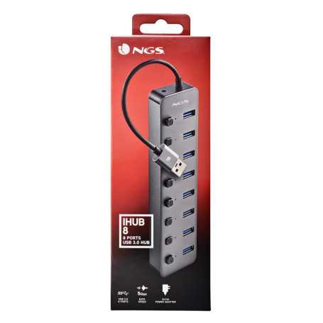8 Port USB 3.0 NGS IHUB 8 Hub Fast Data Transfer & Multiple Device Charging