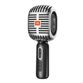 Microphone Bluetooth pour Karaoké JBL KMC600 Argent - Sonorité Professionnelle et Liberté Sans Fil