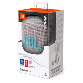 JBL Wind 3S Portable Bluetooth Speaker Grey | JBLWIND3GRY | Waterproof & Bike Mount Ready