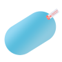 Anti Fog Film for Car Rearview Mirror Oval 95x135mm 2pcs Clear Vision & Safety Enhancement