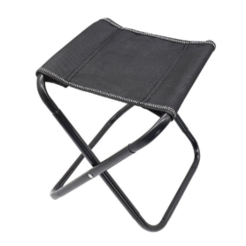 Chaise Pliante Portable de Camping Grande Taille Noire - Confort et Durabilité pour Vos Aventures en Plein Air
