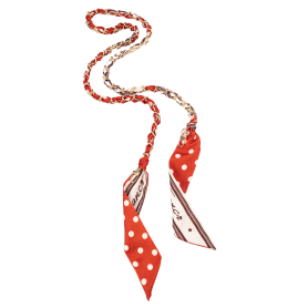 Collier de Coque de Téléphone avec Cordon Long 115 CM - Sangle Bandoulière Orange Pour Smartphone