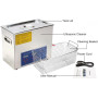 15L 330x300x150mm Ultrasonic Cleaner for Auto Parts, Tablet Motherboard, Computer, Macbook
