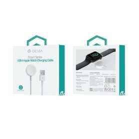 Chargeur Magsafe Apple Watch USB - Devia Smart Series Blanc - Recharge Rapide et Efficace