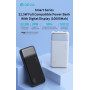 Power Bank 10000mAh 22.5W Devia EP198 White - Fast Charging Digital Display for Type C USB Micro Devices